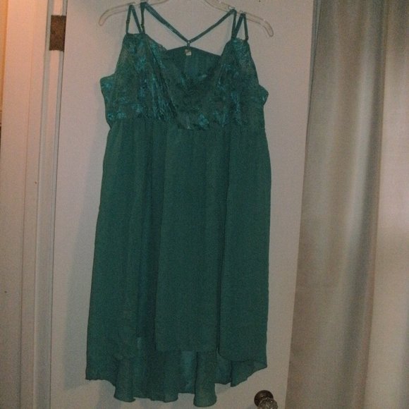 Cacique Intimates & Sleepwear Cacique Teal Teddy Lingerie Nighty